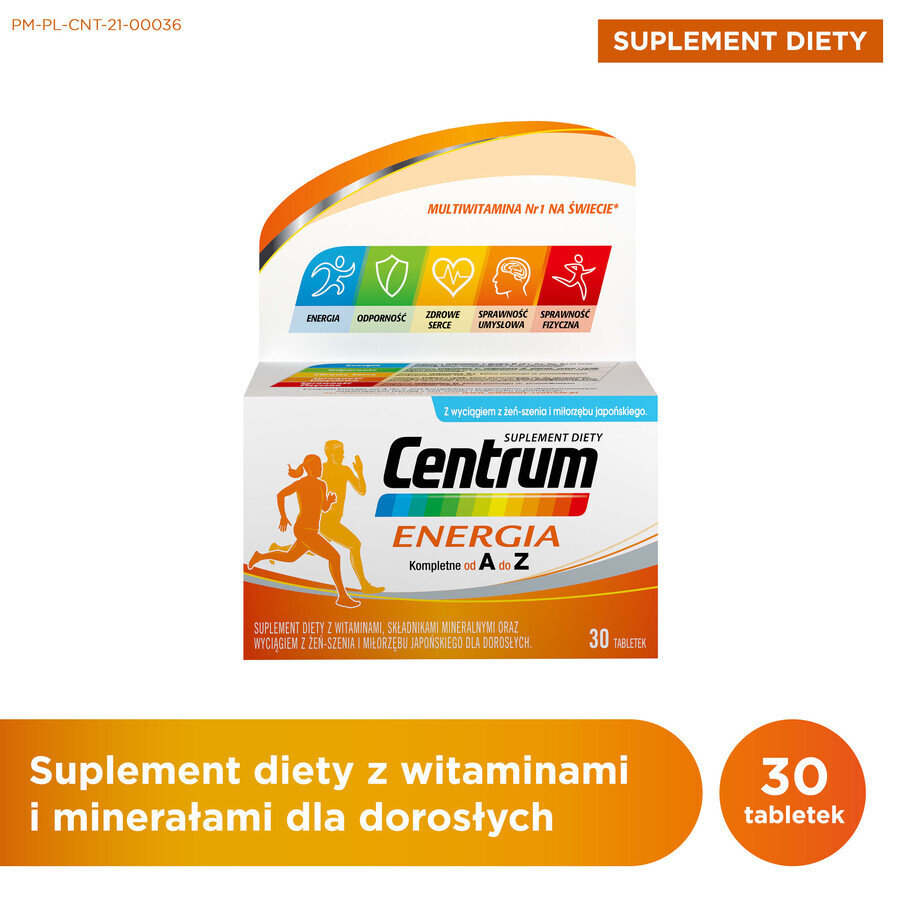 Centrum Energia, 30 tabletten