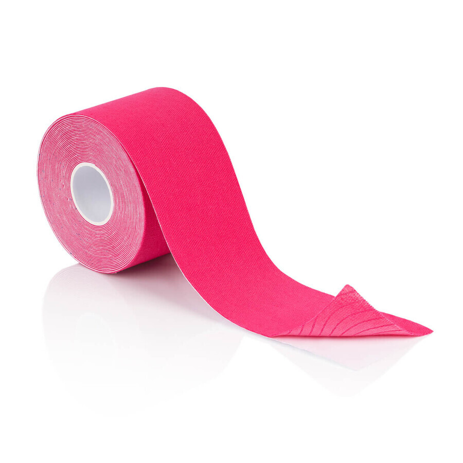 4yourhealth Kinesio Tape, bande kinésiologique, rose, 5 cm x 5 m