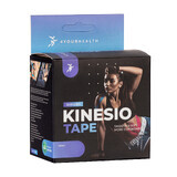 4yourhealth Kinesio Tape, bande kinésiologique, rose, 5 cm x 5 m