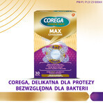 Corega Max, denture cleaning tablets, 30 tablets