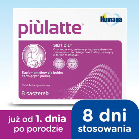 Humana Piulatte, pour les femmes qui allaitent, 5 g x 8 sachets