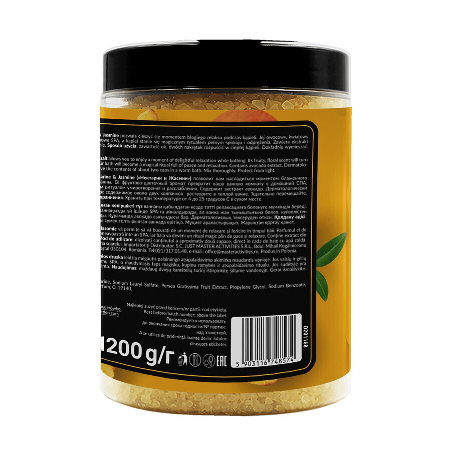 On Line, sel de bain moussant, Nectarine &amp; Jasmin, 1200 g