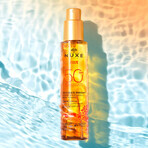 Nuxe Sun, huile de bronzage pour le visage et le corps, SPF 50, 150 ml