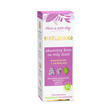 Naturikke, crème pour bien commencer la journée avec Bacuchiol et Squalane, 50 ml