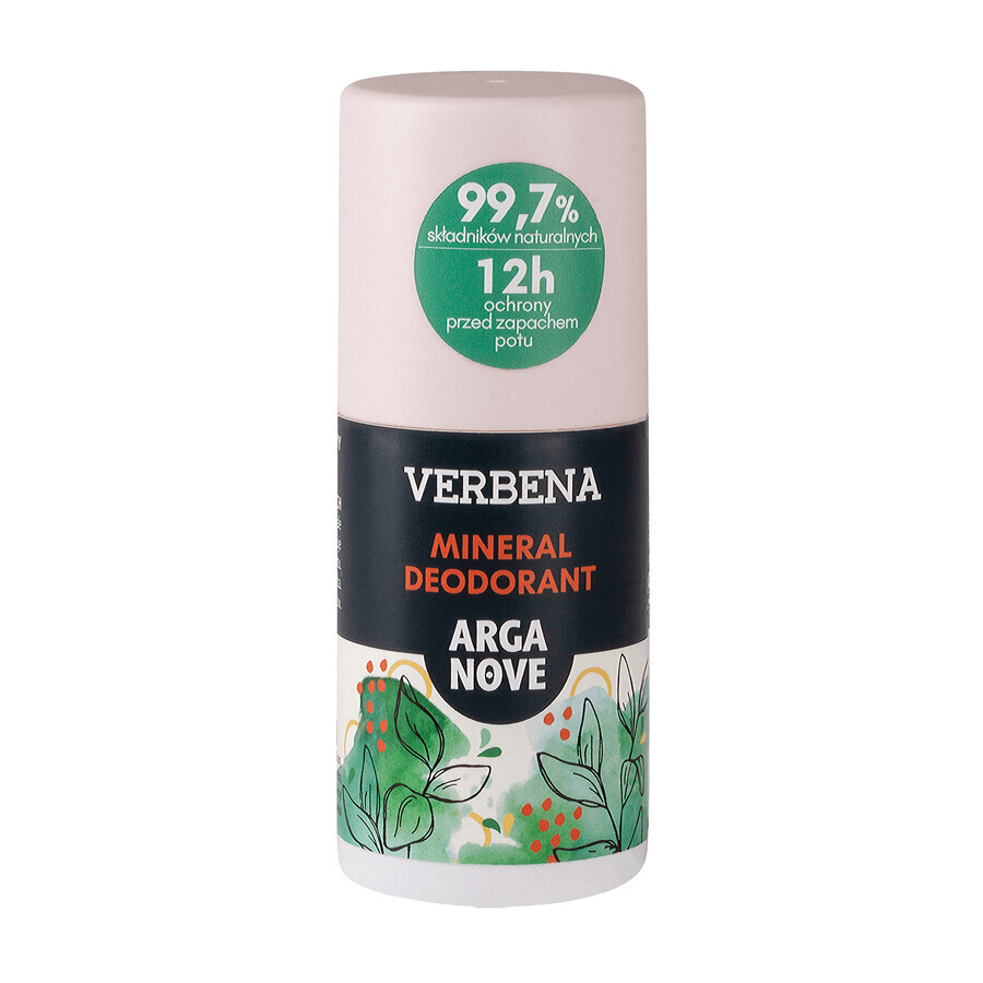 Arganove, deodorante all'allume minerale, verbena, roll-on, 50 ml