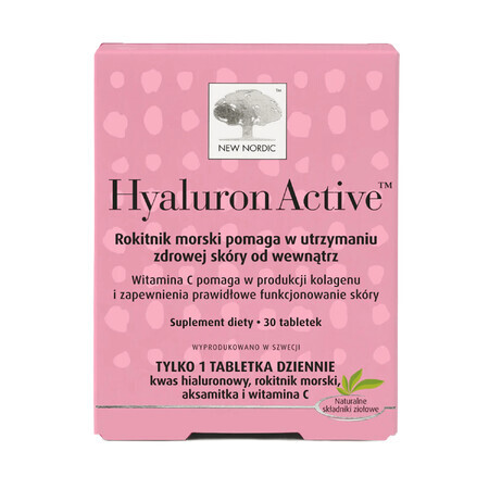 New Nordic Hyaluron Active, 30 comprimés