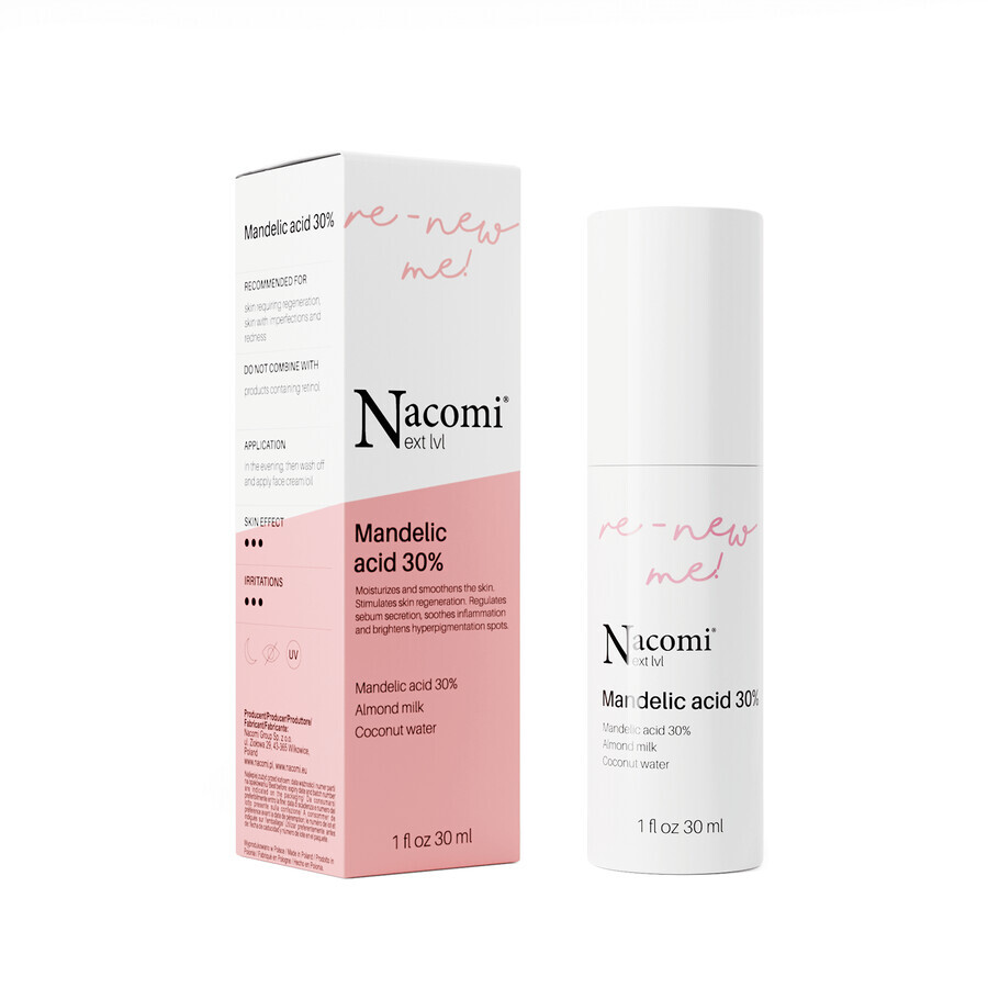 Nacomi Next level, amandelzuur 30%, 30 ml