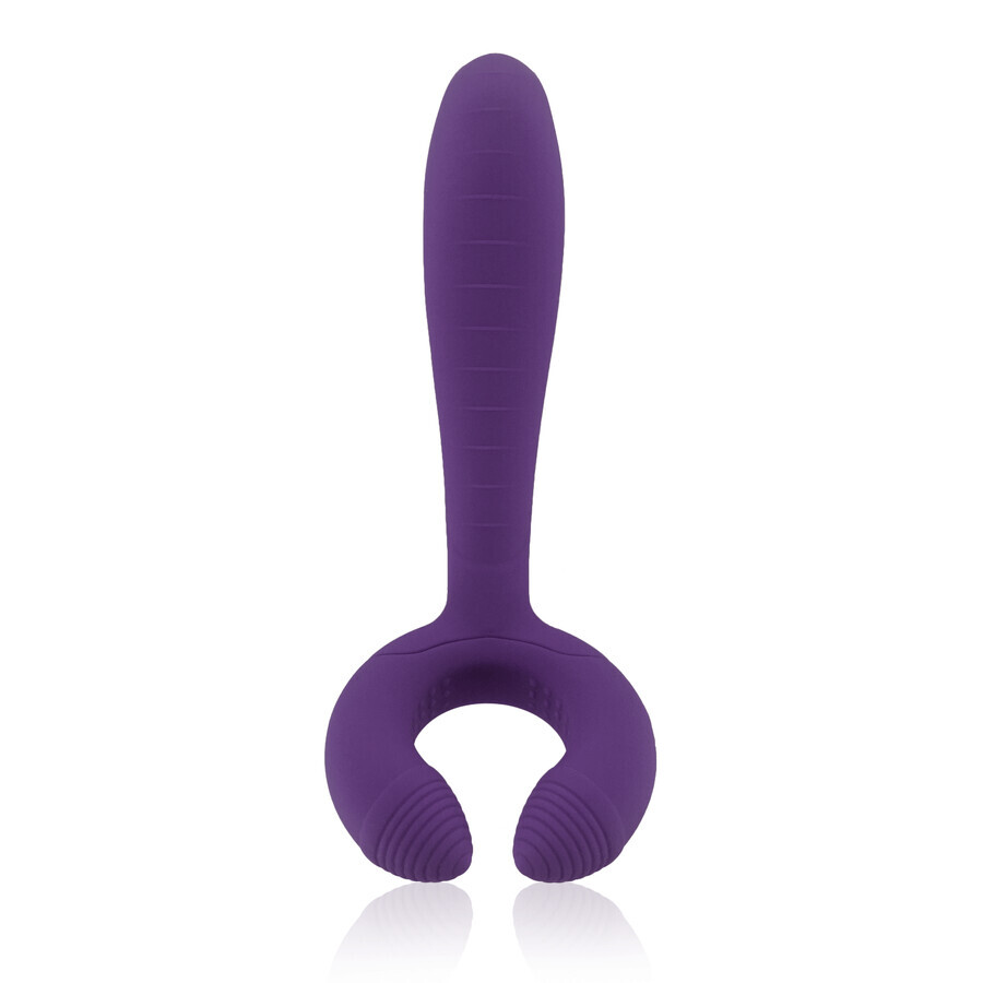 Rianne S Duo Deep Purple, masseur vibrant pour couples, violet