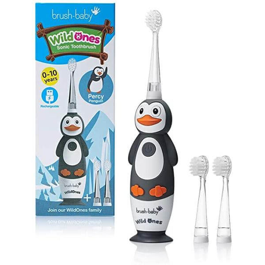 Pinguin Wild Ones spazzolino elettrico ricaricabile, Brush Baby