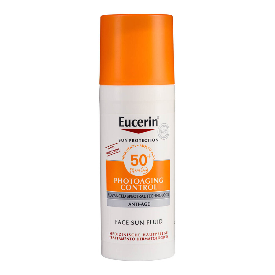 Eucerin Sun Photoaging Control, fluide protecteur contre le photovieillissement, SPF 50+, 50 ml