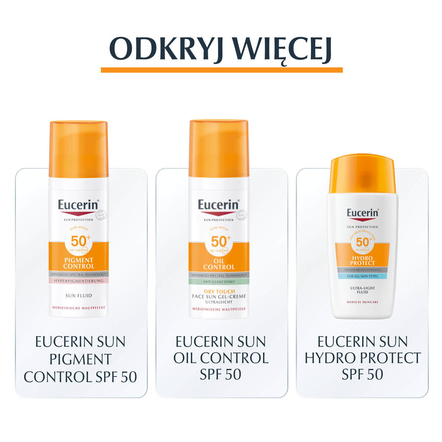 Eucerin Sun Sensitive Protect, crème protectrice pour les peaux sensibles, SPF 50+, 50 ml