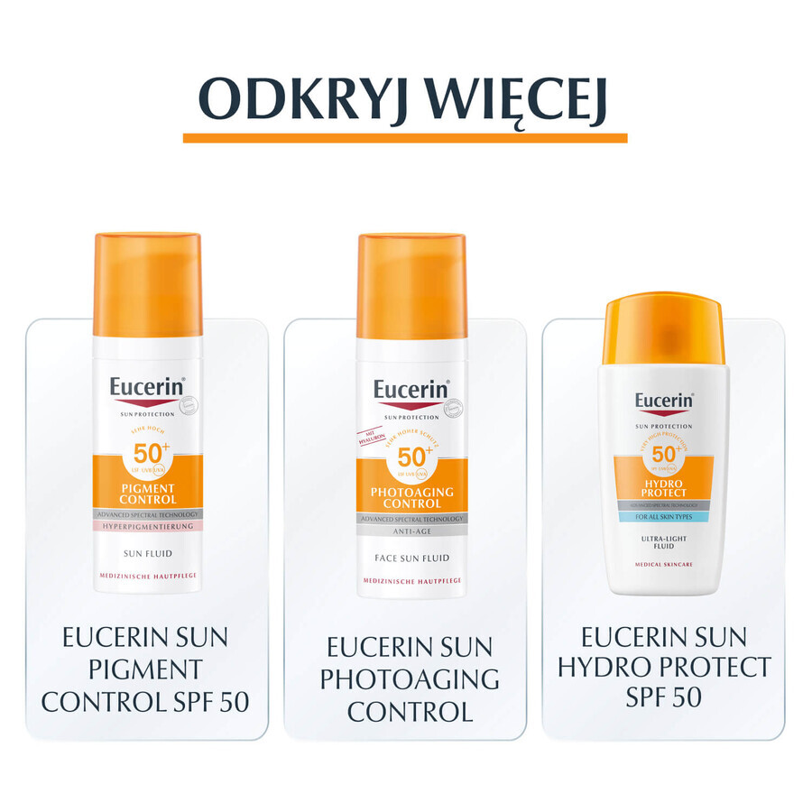 Eucerin Sun Hydro Protect, fluide protecteur ultra-hydratant, SPF 50+, 50 ml