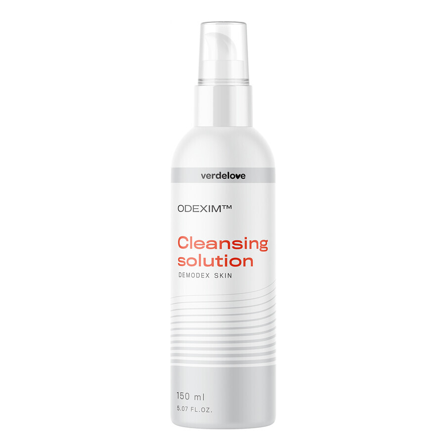 Odexim Cleansing Solution, Reinigungsflüssigkeit für das Gesicht gegen Fadenwürmer, 150 ml