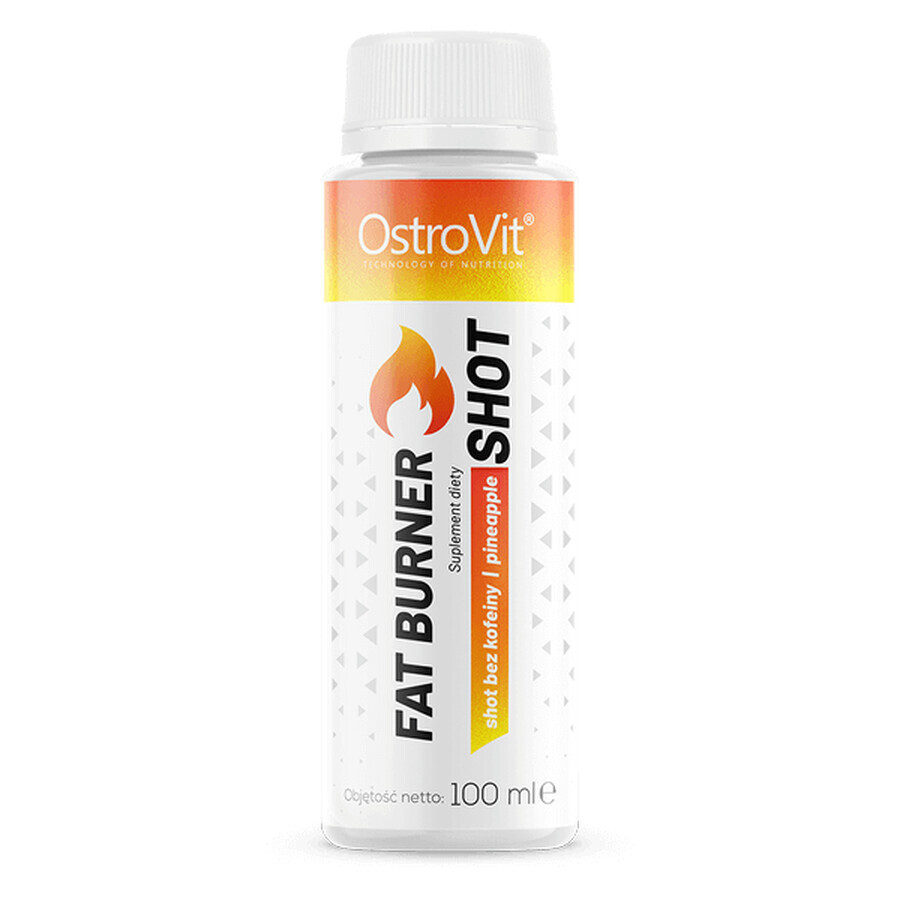 OstroVit Fat Burner Shot, saveur ananas, 100 ml