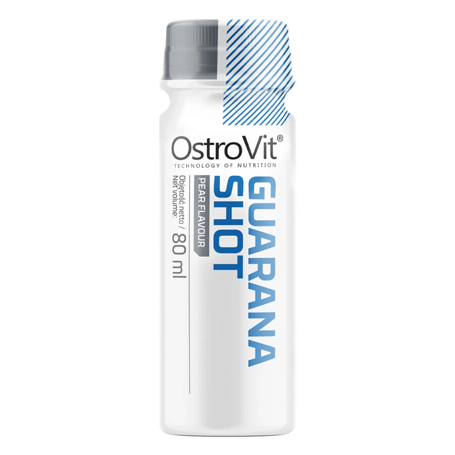 OstroVit Guaraná Shot, sabor a pera, 80 ml