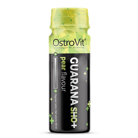 OstroVit Guaraná Shot, sabor a pera, 80 ml