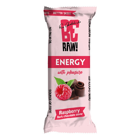 BeRAW ! Energy, barre énergétique, framboise, chocolat noir, 40g