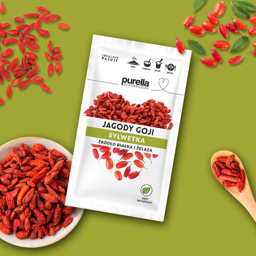 Purella Superfoods Baies de Goji, fruits secs, 45 g