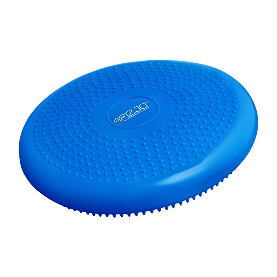 4Fizjo, PRO+ coussin sensoriel, disque, avec pompe, bleu, 33 cm