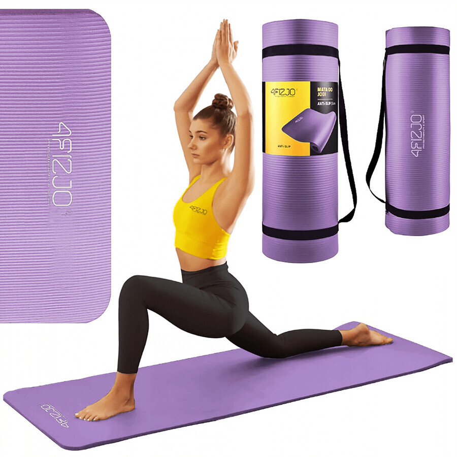 4Fizjo, exercise mat NBR, purple, 1 cm