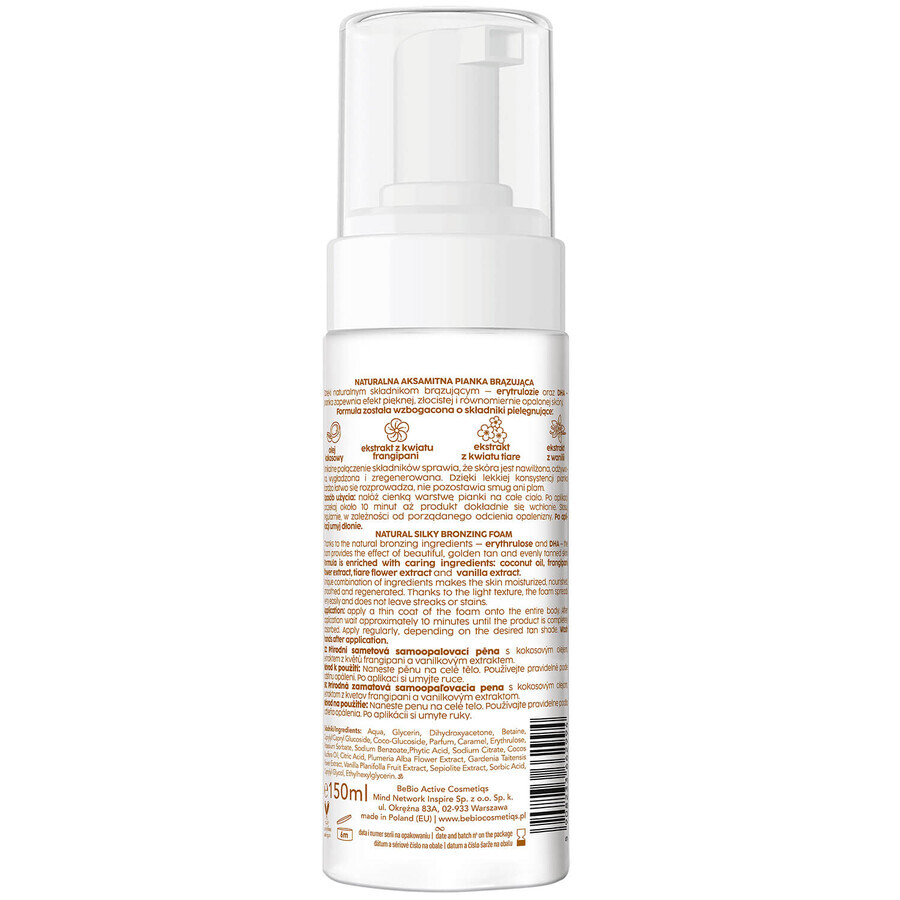 beBIO Ewa Chodakowska, mousse bronzante naturelle, 150 ml