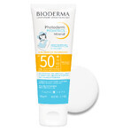 Bioderma Photoderm Pediatrics, fluido mineral para niños, para pieles sensibles y alérgicas, SPF 50+, desde el nacimiento, 50 g