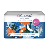 Cleanic Soft, Damenbinden, mit Flügeln, Night 8 Stück