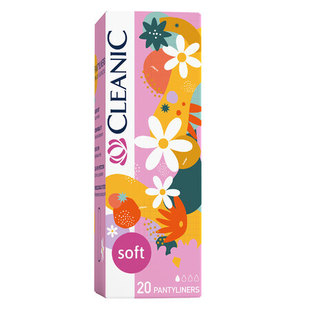 Cleanic Soft, serviettes hygiéniques, 20 pièces