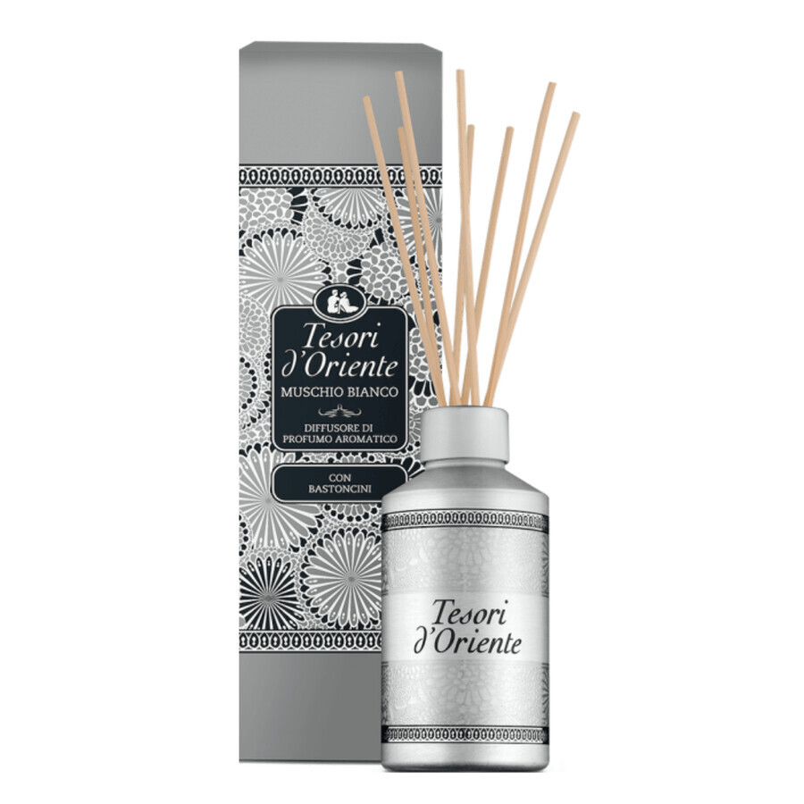 Tesori d'Oriente, diffuseur en bâton, musc blanc, 200 ml