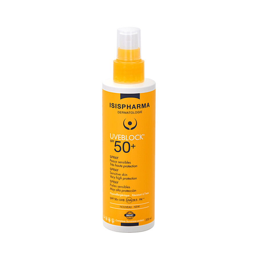 IsisPharma Uveblock, protective spray, SPF 50+, 200 ml