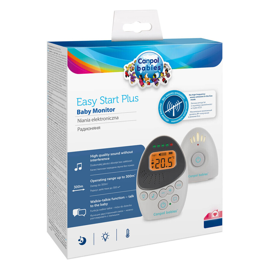 Canpol Babies EasyStart Plus, two-way electronic baby monitor