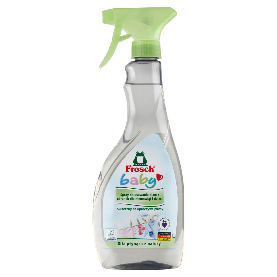 Frosch Baby, spray pour enlever les taches sur les vêtements de bébés et d'enfants, 500 ml