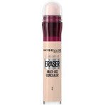 Maybelline Instant Eraser, correcteur multifonctionnel pour le visage, 03 Fair, 6.8 ml