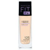 ¡Maybelline me queda bien! Base de maquillaje iluminadora Luminous and Smooth, nº 125 Nude, 30 ml.