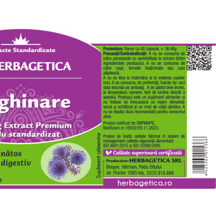 Herbagetica Artichaut x 60cps