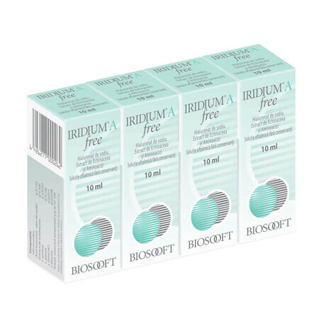 Iridium A Free solution ophtalmique, 4х10 ml, BioSoft Italia