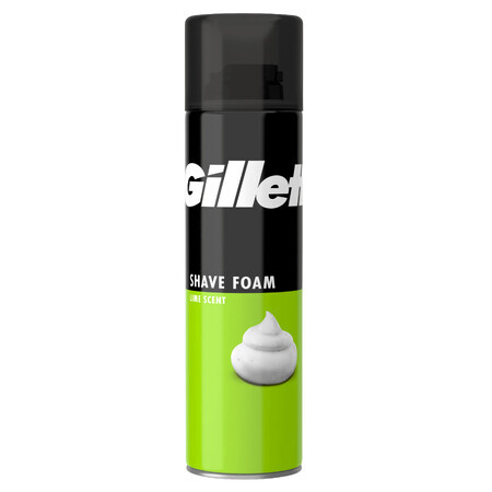 Mousse à raser classique au parfum de citron vert, 200 ml, Gillette