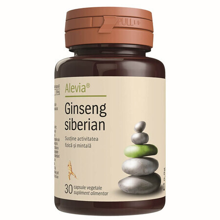 Ginseng Siberian, 30 capsule vegetale, Alevia