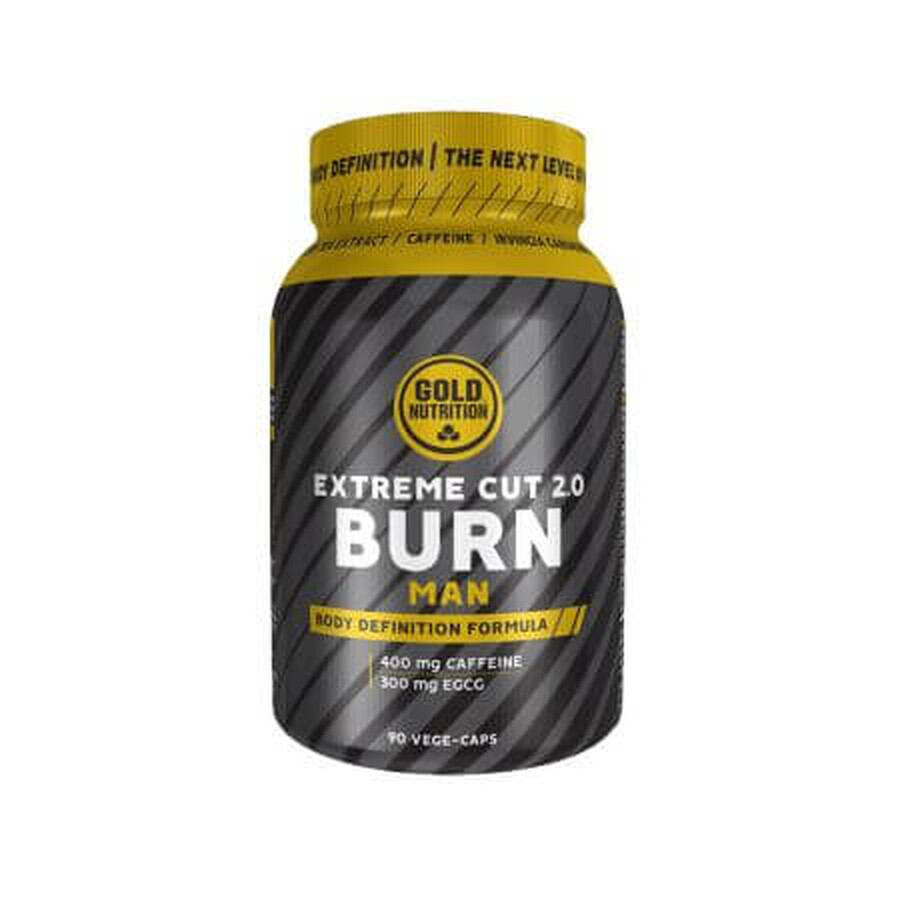 Extreme Cut Burn 2.0 Man, 90 gélules végétales, Gold Nutrition