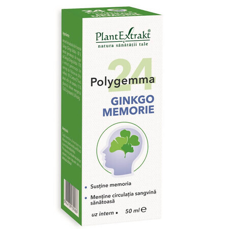 Polygemma 24 Ginkgo Memorie, 50 ml, Extraits de plantes