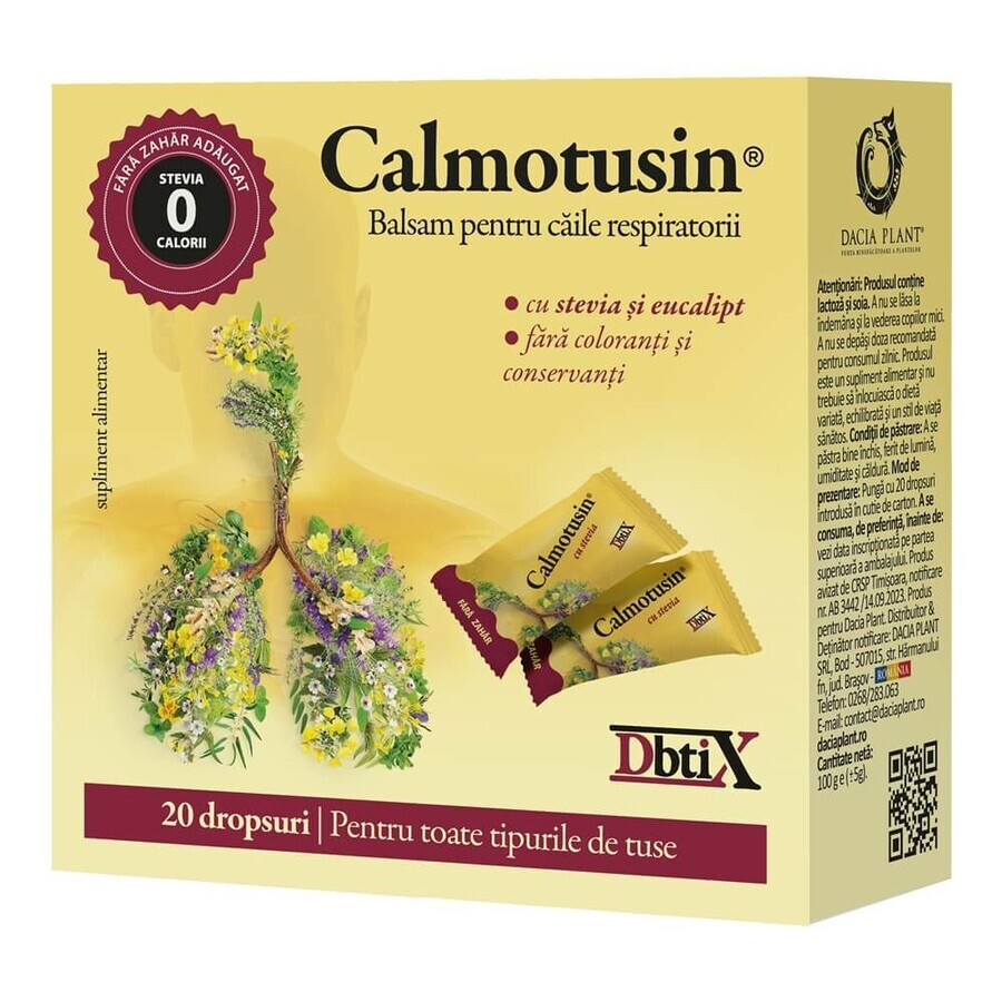 Calmotusin mit Stevia Dbtix, 20 Tropfen, Dacia Plant