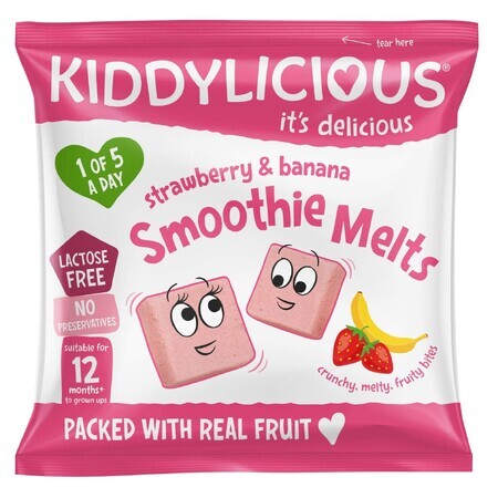 Snack alla fragola e banana, 6 g, Kiddylicious