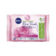 Nivea Rose Touch Lingettes nettoyantes micellaires, 25 pi&#232;ces, Nivea