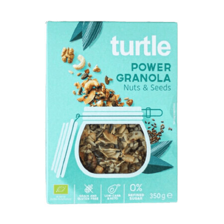 Power granola Eco avec noix et graines, 350 grammes, Turtle SPRL