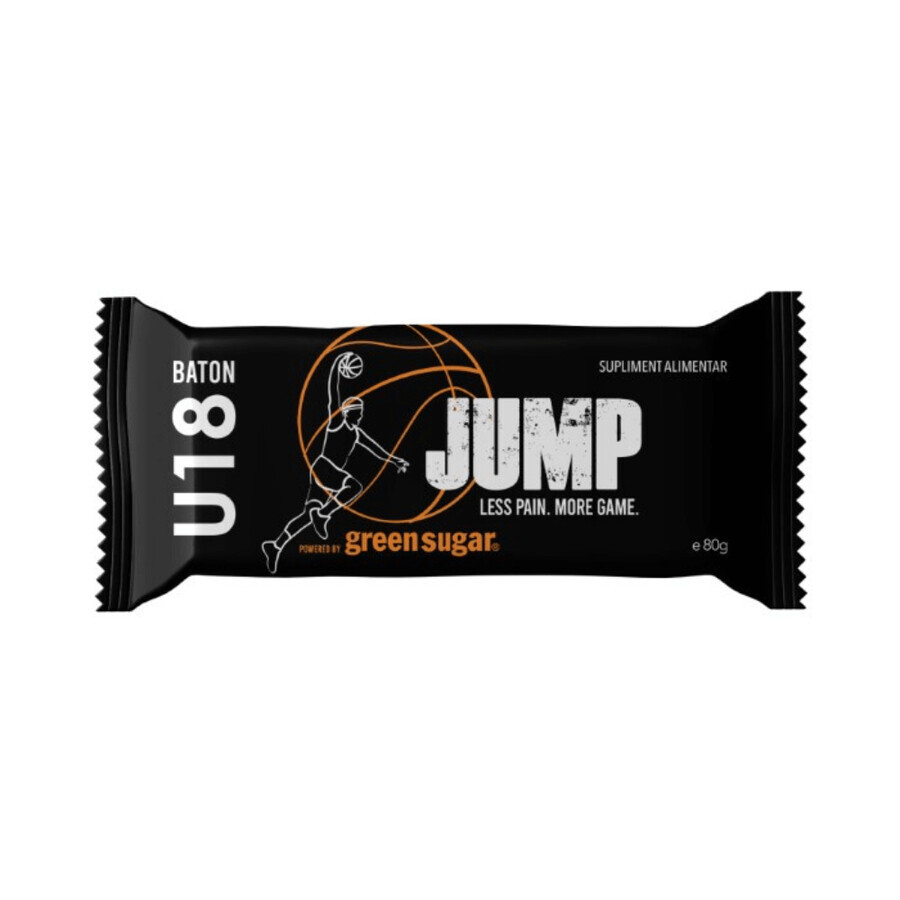 Barrita U18 Jump, 80 g, Azúcar Verde