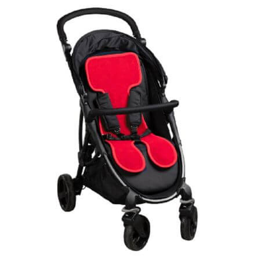 Antitranspirationsschutz für Kinderwagen, 3D Mesh Red, Air Cuddle