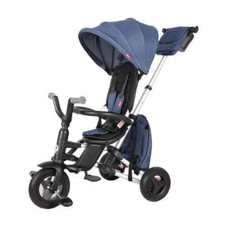 Triciclo per bambini Nova Rubber Ultra Folding, blu scuro, Coccolle