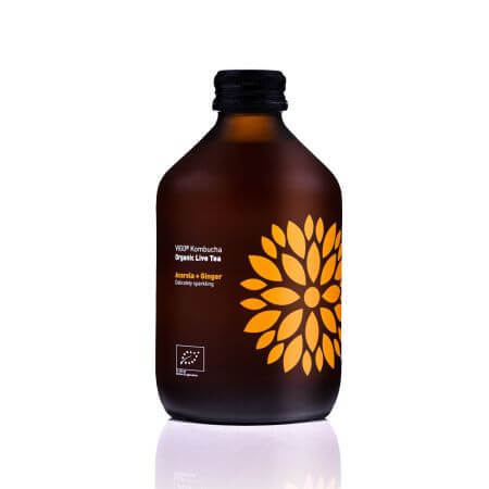 Kombucha biologique à l'acérola et au gingembre, 330 ml, Vigo