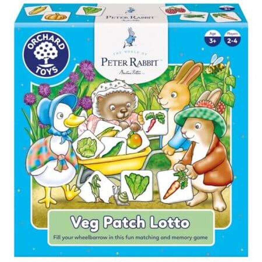 Jeu éducatif de loterie du potager de Peter Rabbit, 3+ ans, Verger