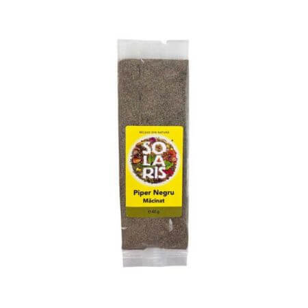 Ground Black Pepper, 40 g, Solaris